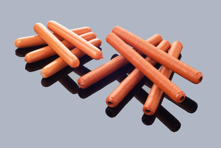 Boyaux de saucisses en plastique froncés coextrudés multicolores personnalisés