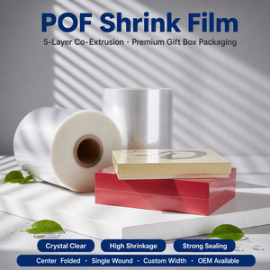 Catégorie comestible transparente de film d'emballage thermorétractable de polyoléfine de calibre 45 pour l'emballage de produit
