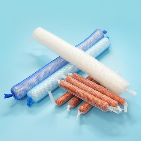 Film en plastique durable de saucisse de catégorie comestible d'enveloppe en nylon froncé par peau facile de saucisse