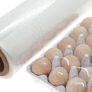 Film thermorétractable POF microperforé, film rétractable à perforation chaude de qualité alimentaire pour l'emballage de plateaux à œufs