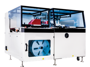 Scelleuse à barre en L entièrement automatique avec tunnel thermorétractable, machine d'emballage sous film rétractable POF pour boîtes, emballage alimentaire de cosmétiques