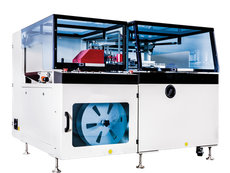 Scelleuse à barre en L entièrement automatique avec tunnel thermorétractable, machine d'emballage sous film rétractable POF pour boîtes, emballage alimentaire de cosmétiques