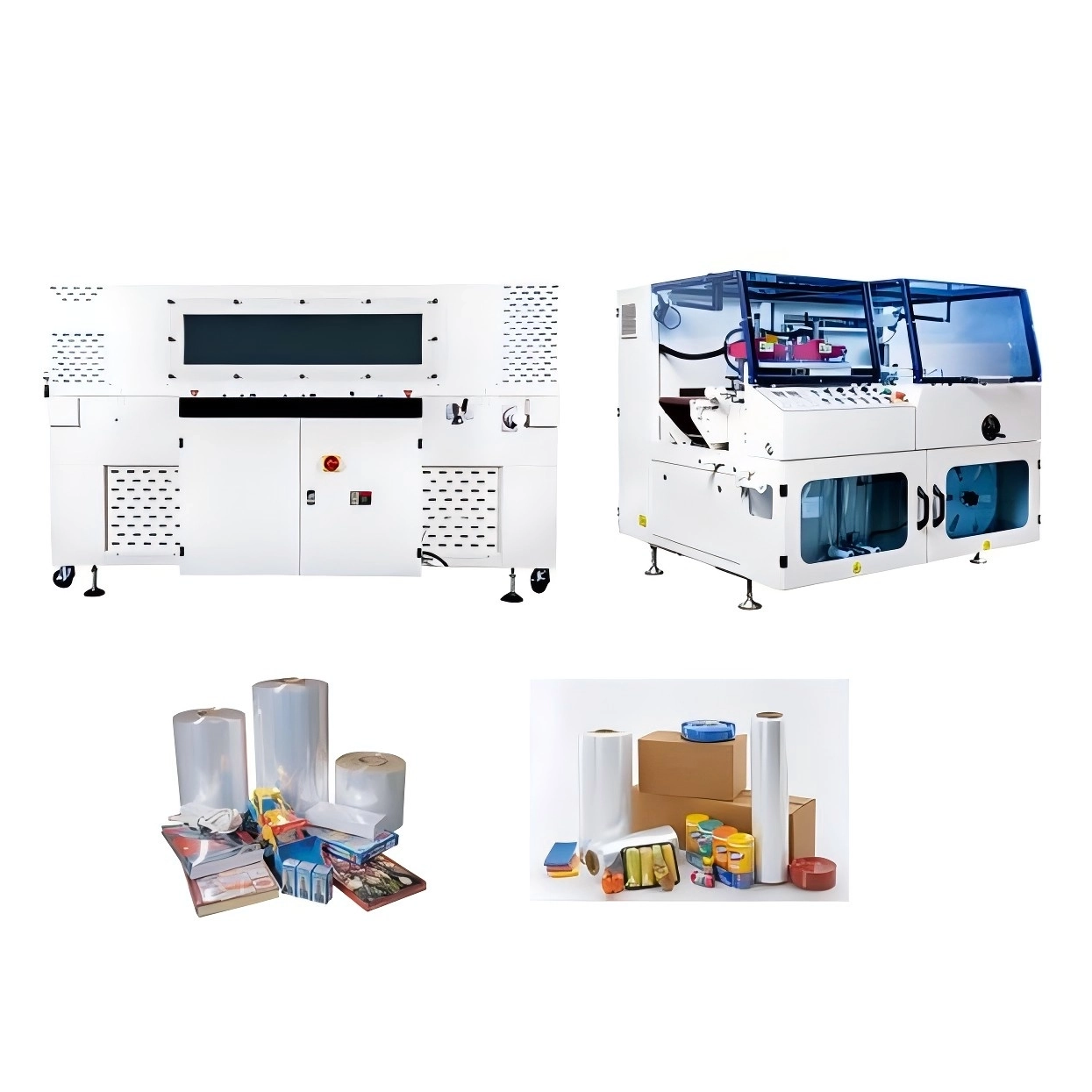 Machine d'emballage rétractable automatique haute vitesse L801 haute performance | Machine de conditionnement de cachetage de film de nouilles de tasse avec le tunnel de rétrécissement de la chaleur